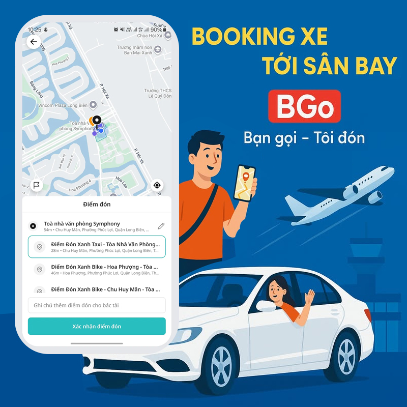 Hướng dẫn đặt xe